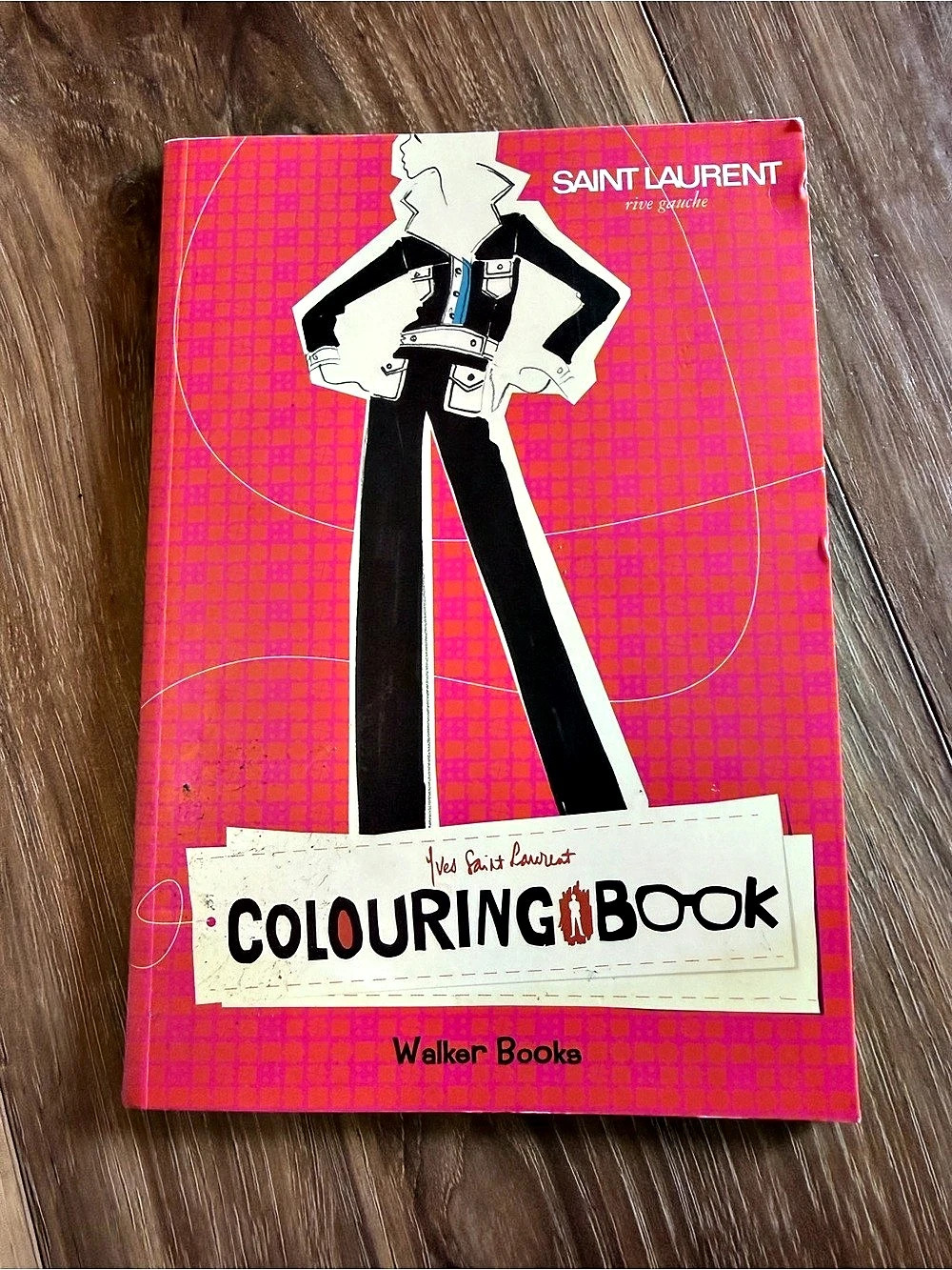 Yves Saint Laurent Colouring Book Fashion Art Book Pink